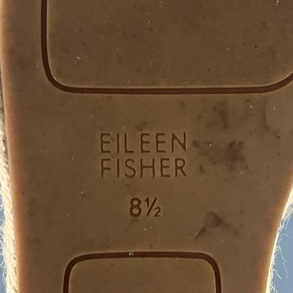 Eileen Fisher Lala Red Orange Leather Espadrille Flats - Picture 10 of 10